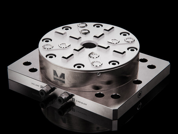 MaxxMagnum (System 3R) Pneumatic Chuck Manual Short Drawbar with Mounting Plate 680245 1