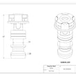 MaxxMacro (System 3R) Long Automatic Drawbar 605 Stainless 5